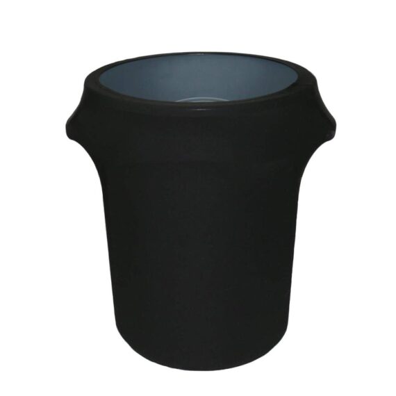 Black Trash Can Slip Cover